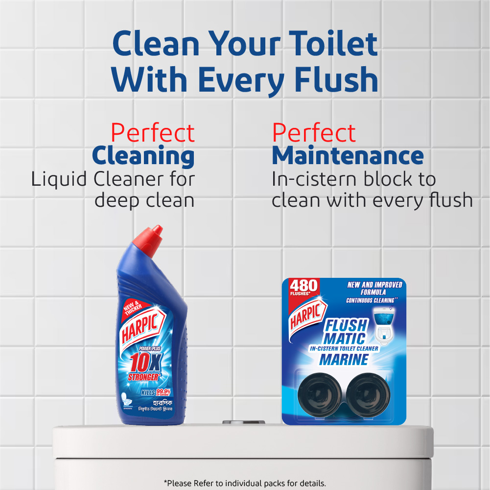 Harpic Flushmatic In-Cistern Toilet Cleaner Twin Pack 100 gm. 