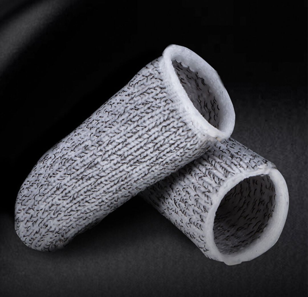 Finger Sleeves 2 pair 4 Pieces - Gray color.