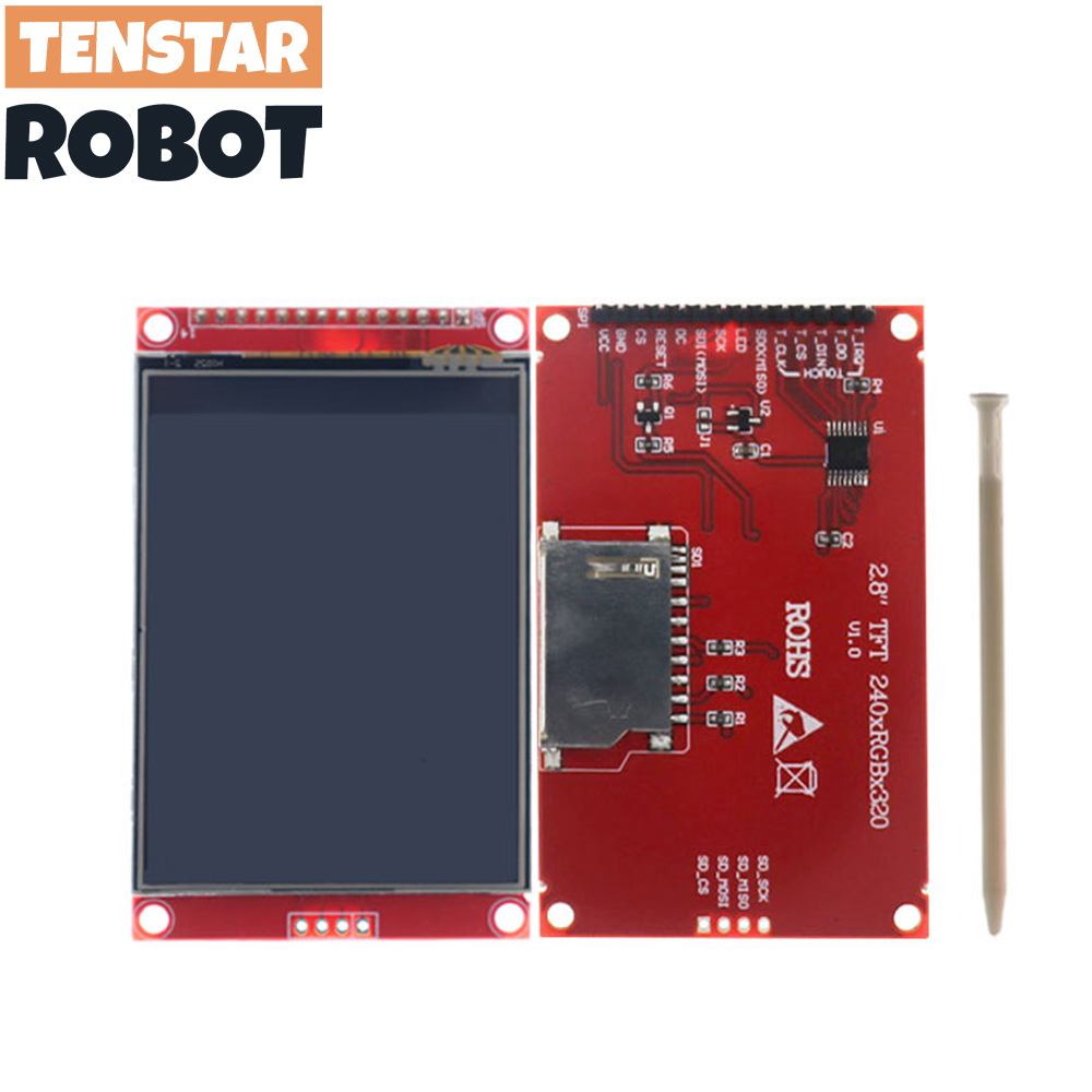 2.4 2.8 Inch SPI TFT LCD Touch Panel ILI9341 Chicp Serial Port Module With PBC  240x320 SPI Serial Display With Touch Pen. 