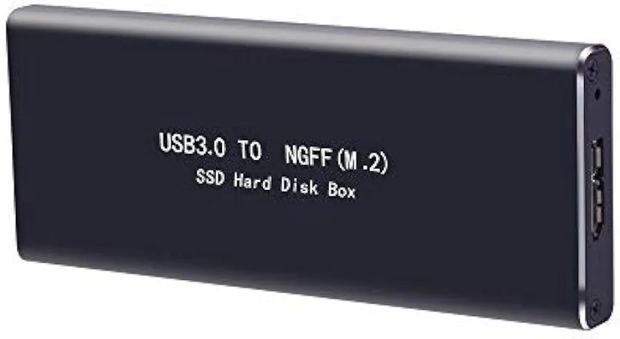 M.2 SATA SSD to USB 3.0 External SSD Reader Converter Adapter Enclosure with UASP, Support NGFF M.2 2280 2260 2242 2230 SSD with Key B/Key B+M(Can't Fit for PCIe NVMe/PCIe AHCI with Key M). 