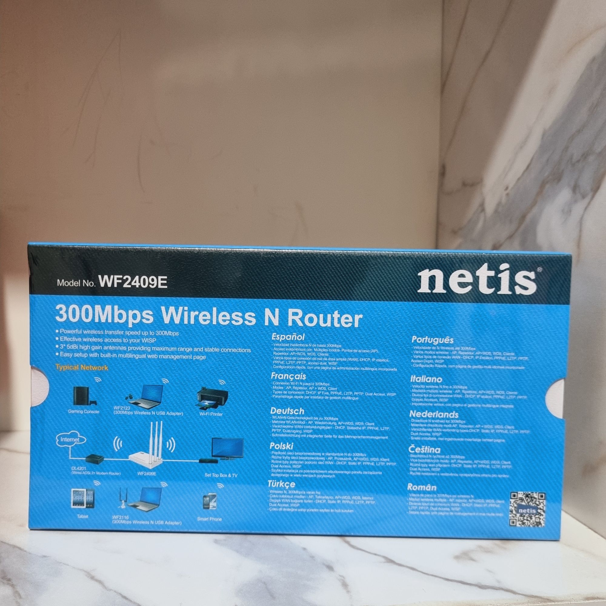 Netis WF2409E 300 Mbps Wireless N Router (3 Antenna). 