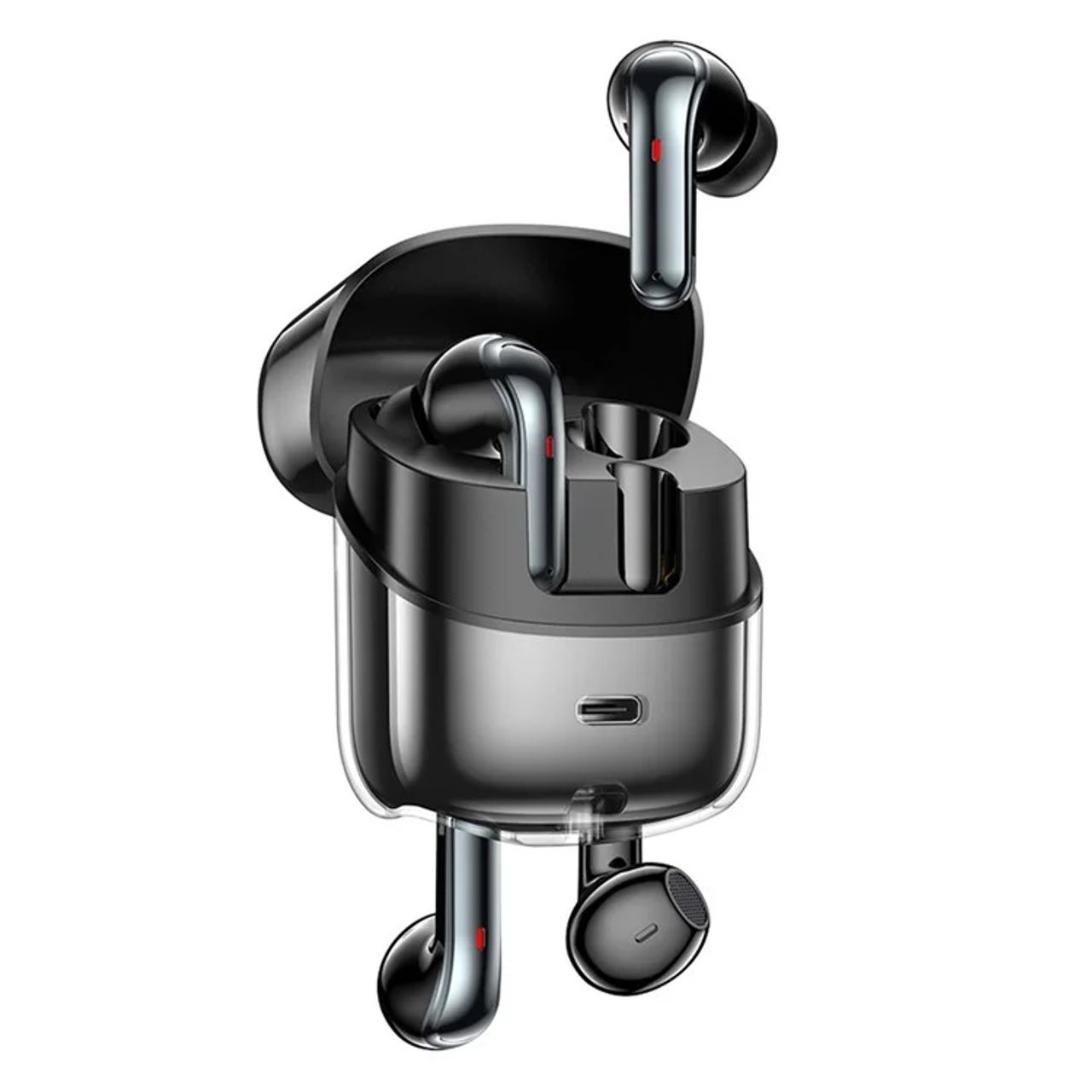 AWEI T79 TWS ENC 2 Pair Original Heavy Bass In-ear Semi-in-ear Dual Mode ENC Smart Noise Cancelling True Wireless Bluetooth Earbuds- Fiction Tech. 