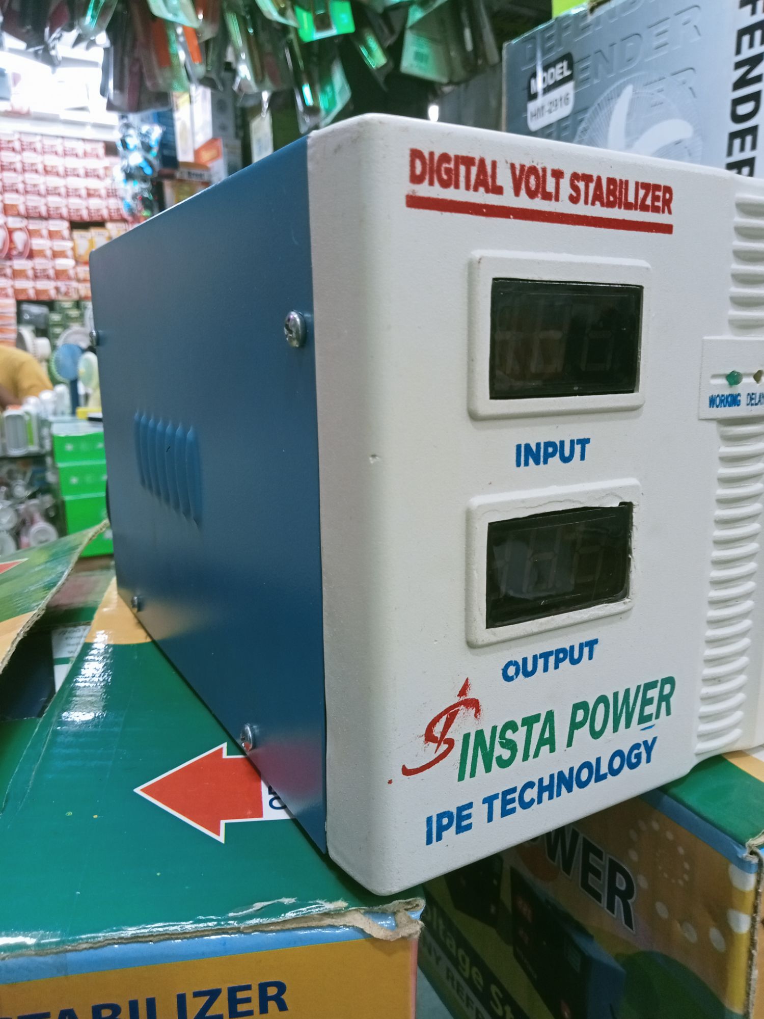 auto digital voltage stabilizer (INSTA Power). 