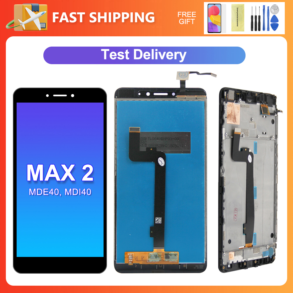 For Xiaomi Mi Max 2 6.44''For Mi Max2 MDE40 MDI40 LCD Display Touch Screen Digitizer Assembly Replacement