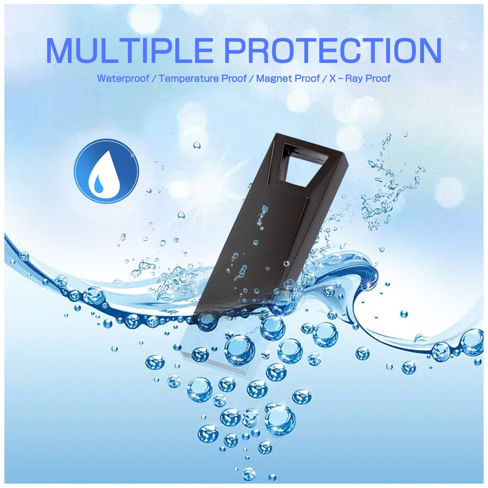 Mini Pen Drive 64GB High Speed USB Flash Drives Black Memory Stick Silver Pendrive Gift Key Chain Storage Devices U Disk. 