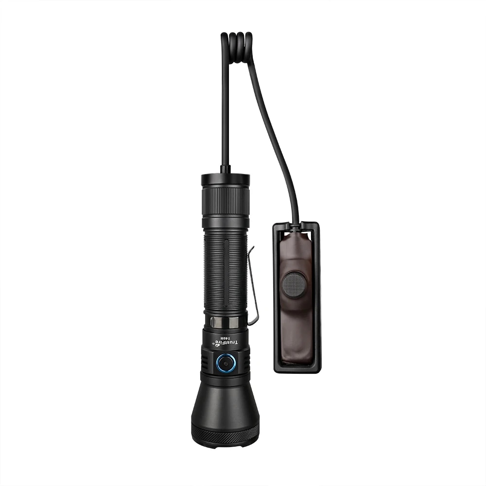 Trustfire T40R Tactical Rechargeable lamp 1800Lumen 550Meter Beam Range Led Flashlight with Usb Charging Self-defense IP68 Torch. 