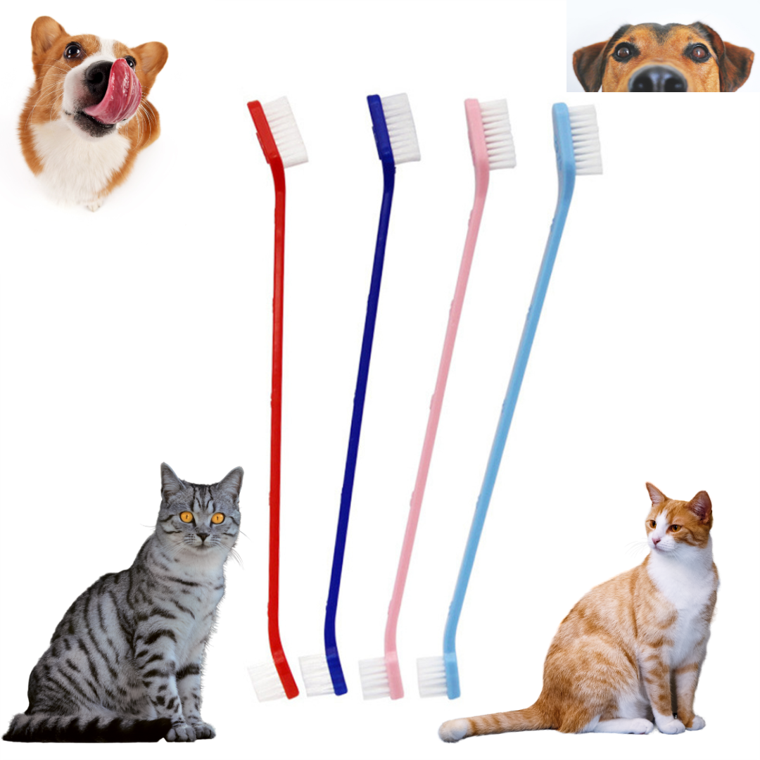 1 Pcs Pet Toothbrush,Soft Nylon Pet Toothbrushes,Cat Toothbrush,Puppy Toothbrush, Teeth Cleaning Kit, All Breed Toothbrush
