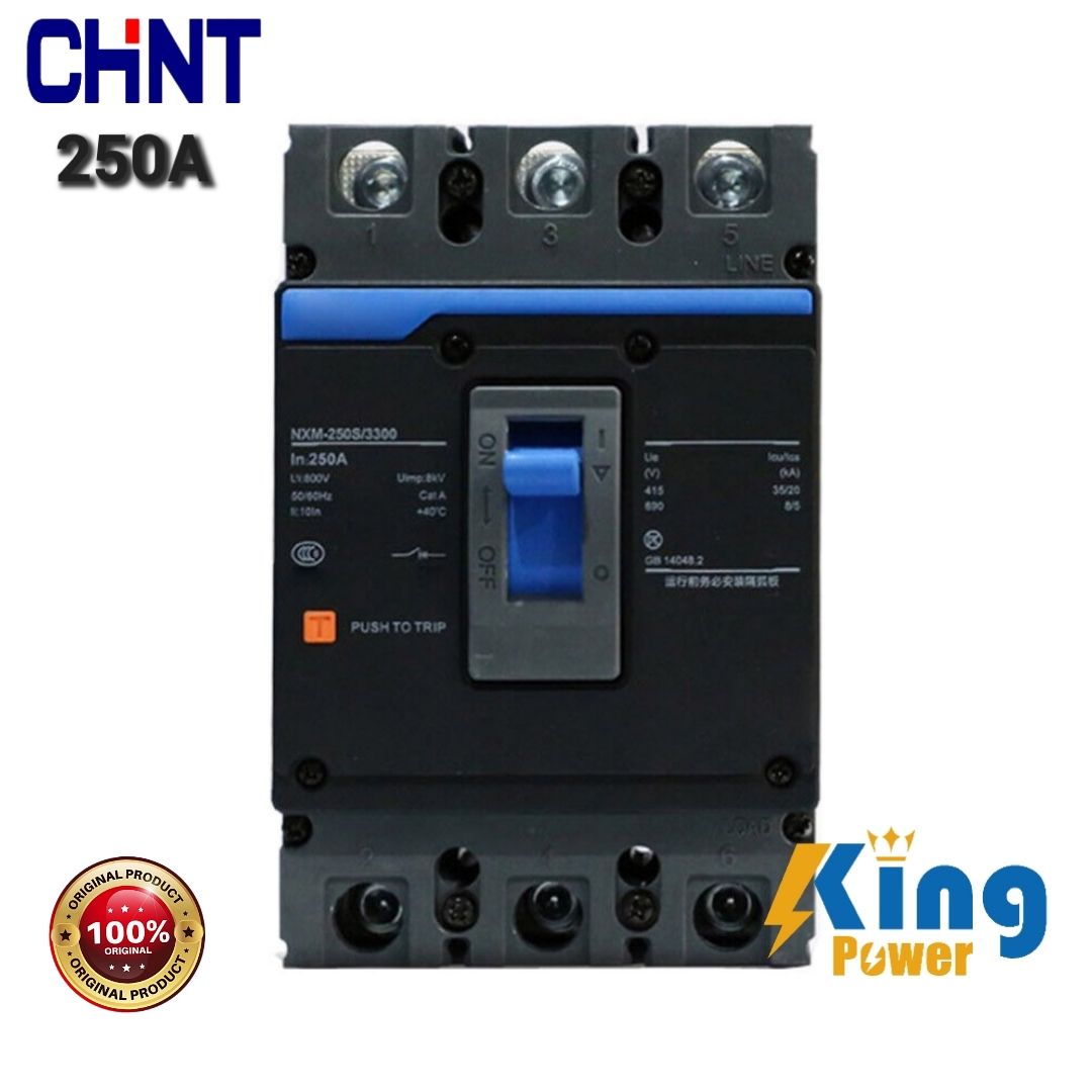 Chint Moulded Case Circuit Breaker 3 Pole (NXM-250S) 250 Amp.. 