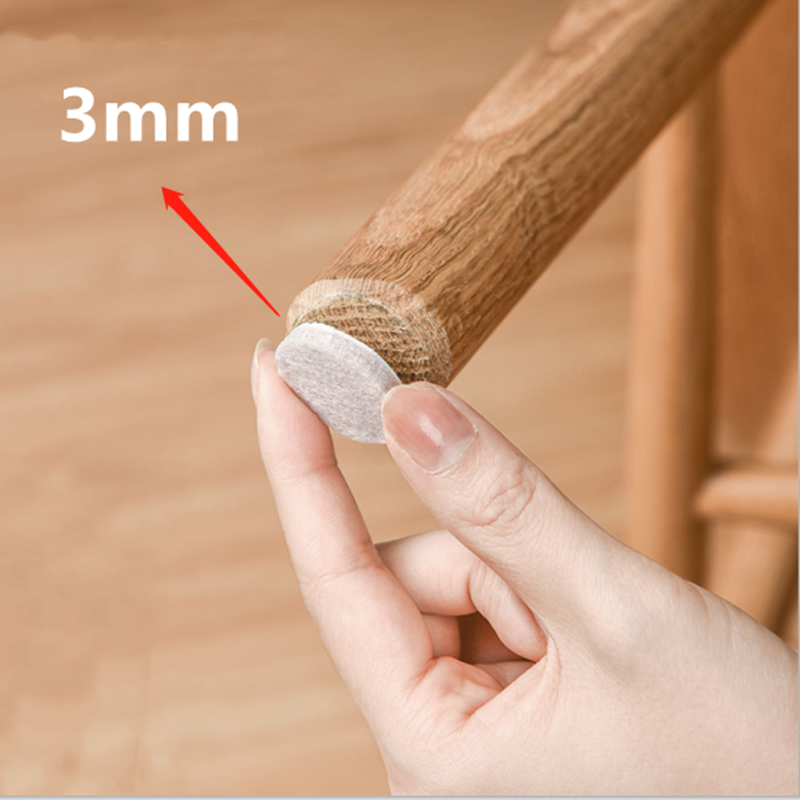 72pcs Self Adhesive Felt Chair Leg Pads Wood Floor Protectors Furniture Legs Table Leg Covers Round Bottom Anti-Slip Pads Set. 