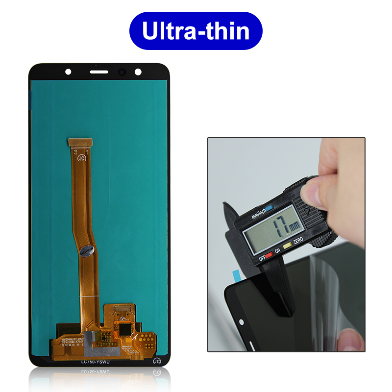 6.0" Super AMOLED For Samsung Galaxy A7 2018 LCD SM-A750F A750 Display Touch Screen Digitizer Display Replacement Part A750 LCD. 