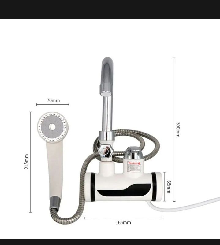 Temperature display Instanl Hot Tape water Faucet Water Heater witn shower. 