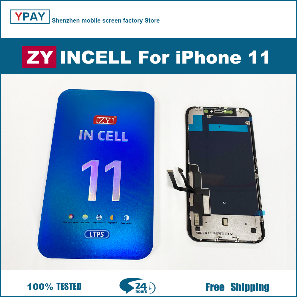ZY Incell screen For iPhone X XS XR XsMax 11 12 13 LCD Display Touch Screen Digitizer Assembly Replacement Parts LCDs TRUE TONE. 