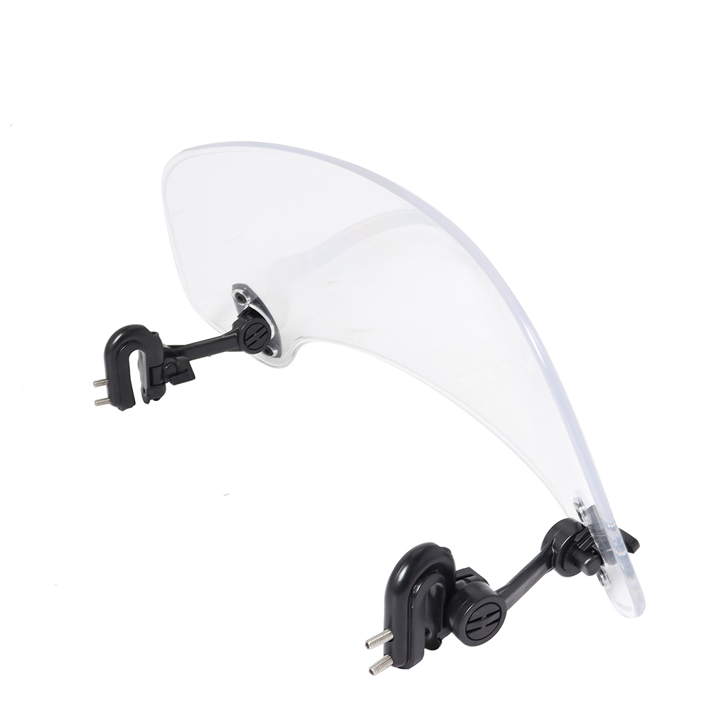 Universal Motorcycle Windshield Extension Adjustable Spoiler Clamp-On Windscreen Deflector Suitable For All Motorcycle Models. 
