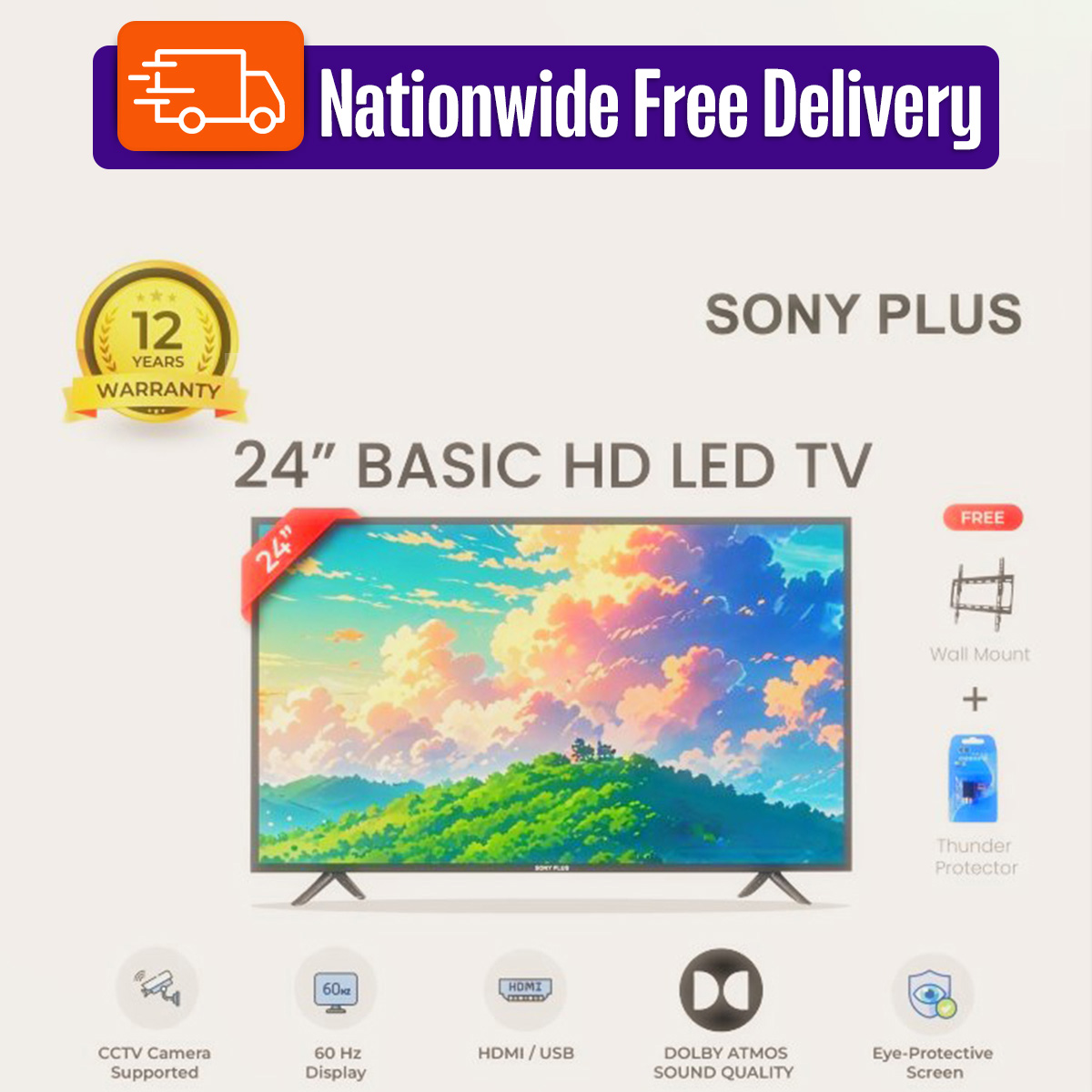 Sony Plus 24 inch Basic HD LED TV with Free Delivery