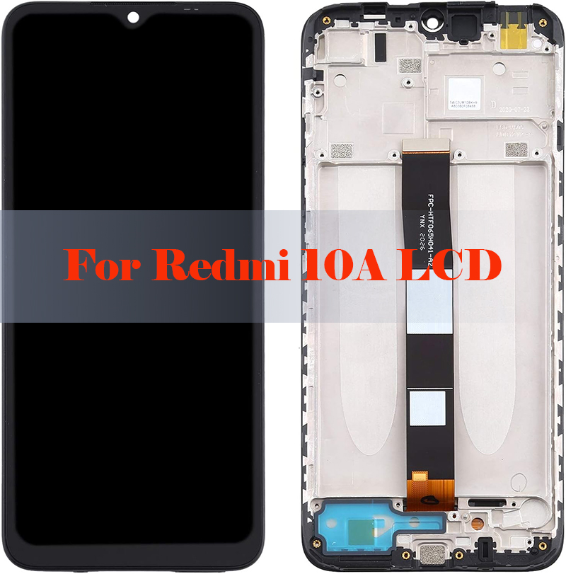 Original LCD For Xiaomi Redmi 10A 10C 220333QAG 220333QNY 220233L2I 220233L2G LCD With Frame Display And Touch Screen Assembly. 