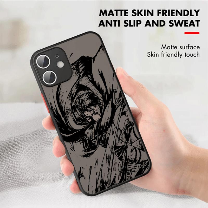 Anime Attack On Titan Phone Case for Apple iPhone 15 Pro Max 13 14 Plus 12 Mini 11 Pro XR 8 SE 7 6S XS MAX Matte Cover. 