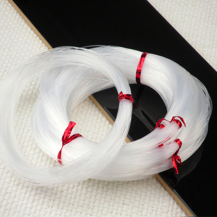 0.4 0.5 0.6 0.7 0.8 1mm Dia Crystal Nylon Thread Transparent Non-elastic Fishing Line Beading Cord For DIY Jewelry Finding HK197. 