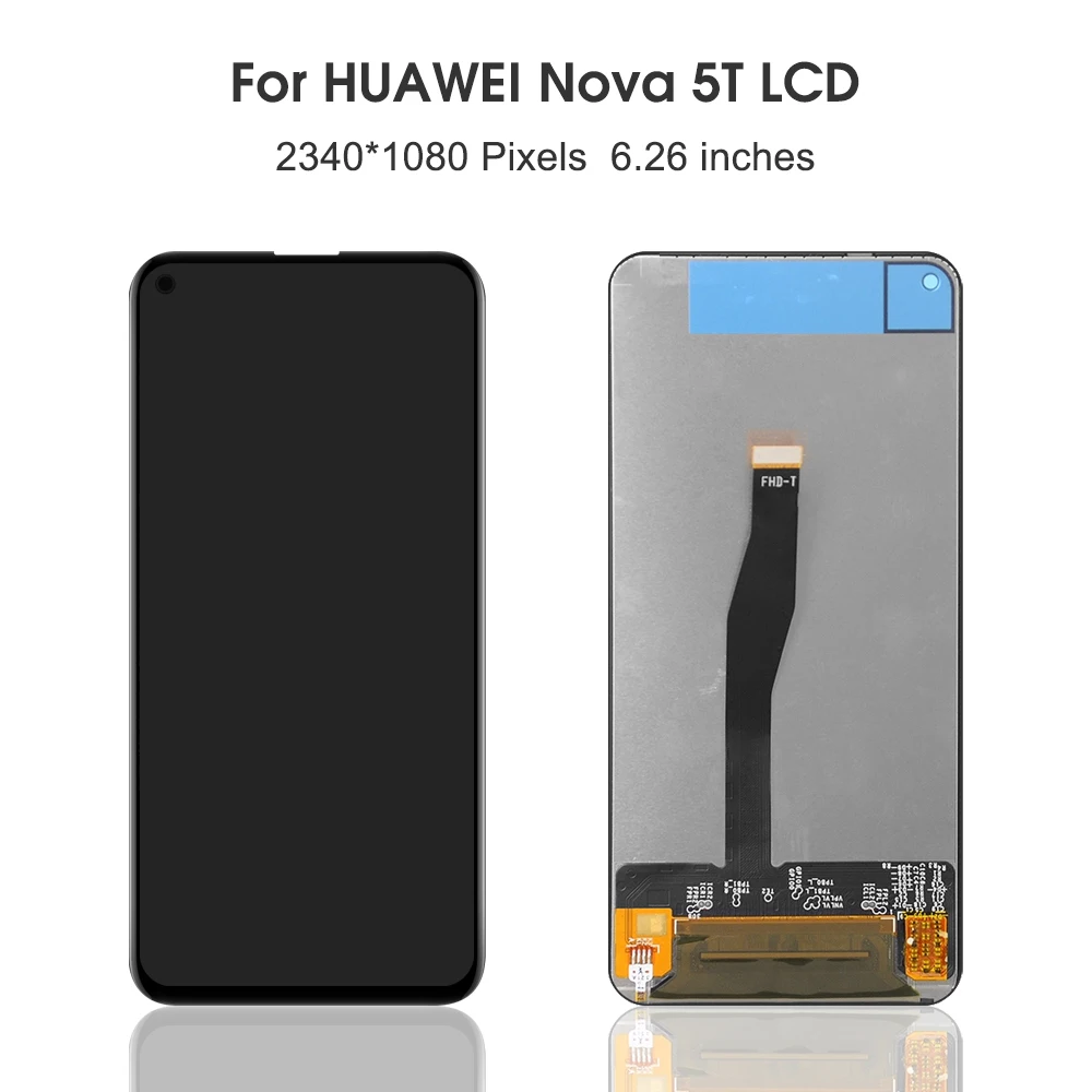 6.26''For HUAWEI Nova 5T For Honor 20 YAL-L21 L61 L71 L61D LCD Display Touch Screen Digitizer Assembly Replacement. 