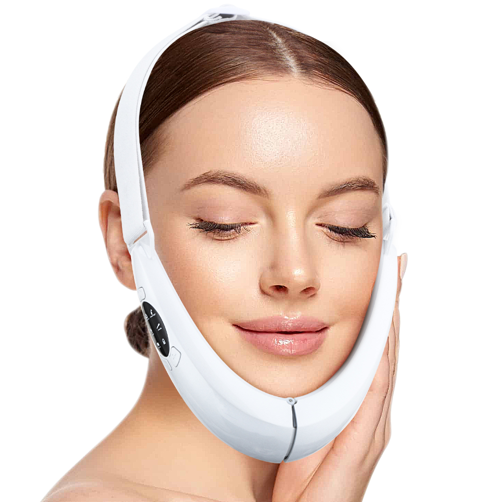 Face Lifting Machine Electric V-Face Shaping Massager Vibration Slimming Double Chin Reducer V-Line Cheek Lift Up Face Slimming. 