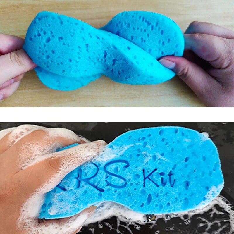 Rrskit Bicycle Cleaner Tool Bicycle Chain Sponge Wash Tool MTB Road Bike Protection Sponge Foam Cleaning Kit Chain Frame Tool. 
