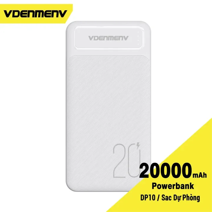 VDENMENV DP10 Dual USB And Type C 20000mAh Power bank with 5V 2.1A Output