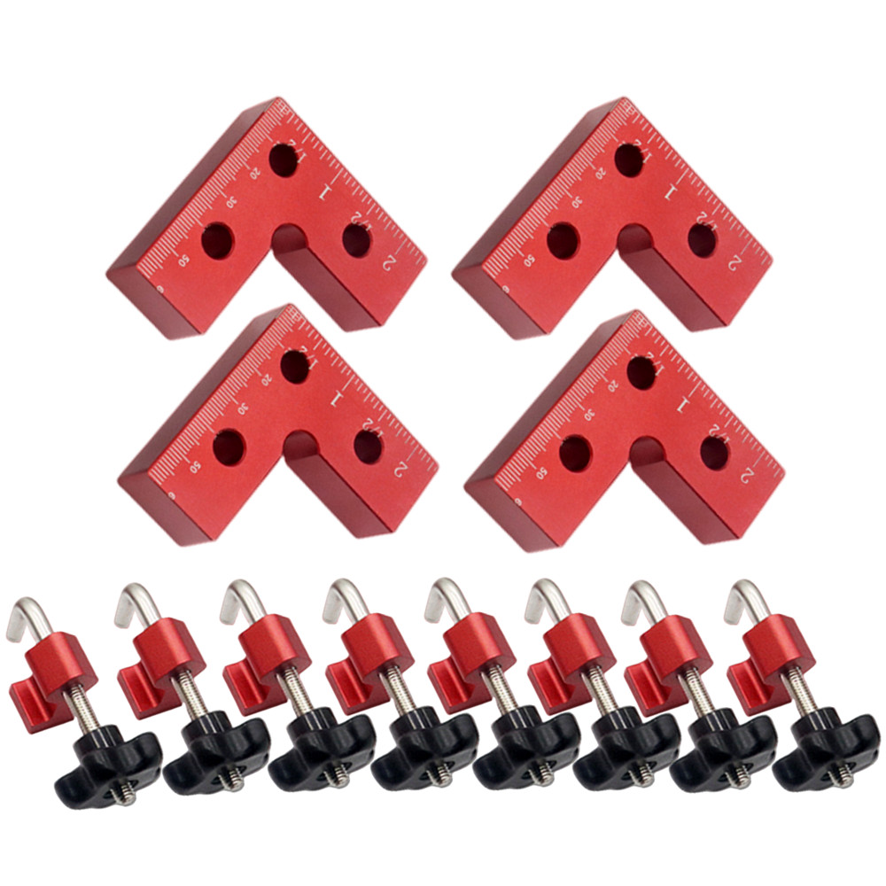 Aluminium Alloy Positioning Squares Right Angle Clip L-Shaped Auxiliary Fixture Splicing Board Positioning Panel Fixed Clip. 