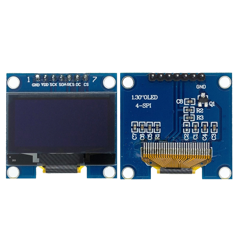 1.3" OLED Module 1.3 inch Display Module White/Blue 128X64SPI/IIC I2C Communicate Color 1.3 Inch OLED LCD LED Display Module. 