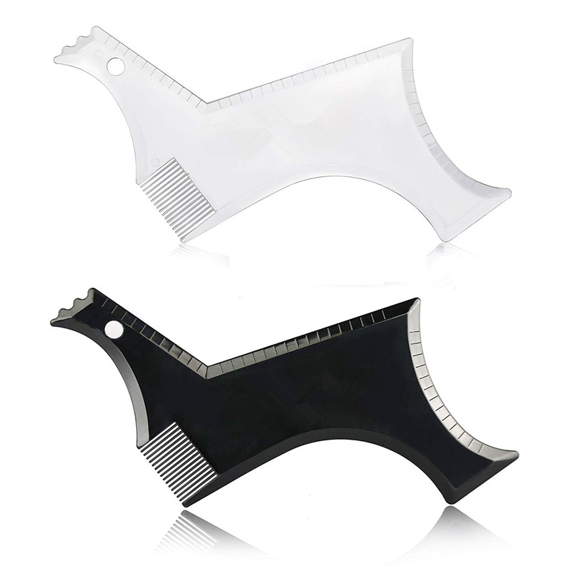 Beard Shaping  Styling Tool With Comb for Perfect Line Up Moustache Moulding Comb for Neck Line Work with Clippers or Razor. 