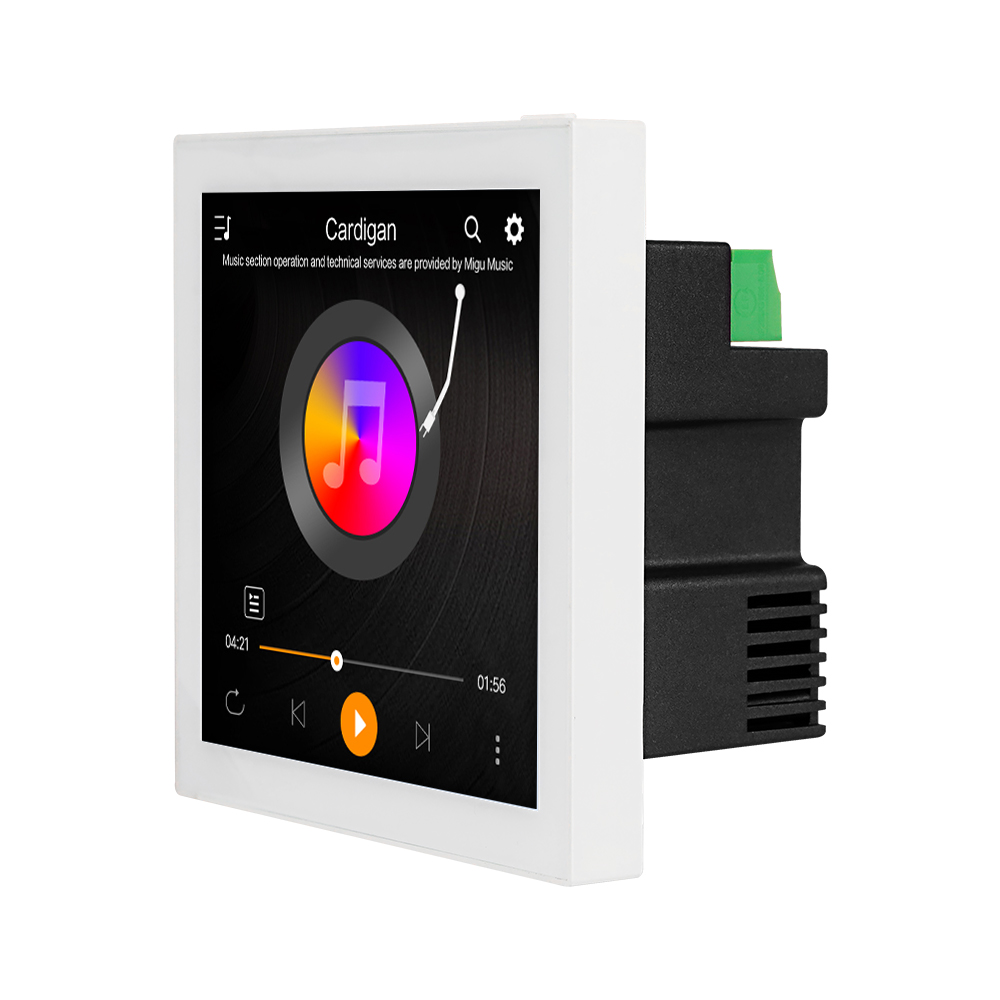 H64 4'' Android 10.0 System 2+16G Smart Home Background Music Host WIFI Bluetooth Theater Stereo SoundPlayer In Wall Amplifier. 