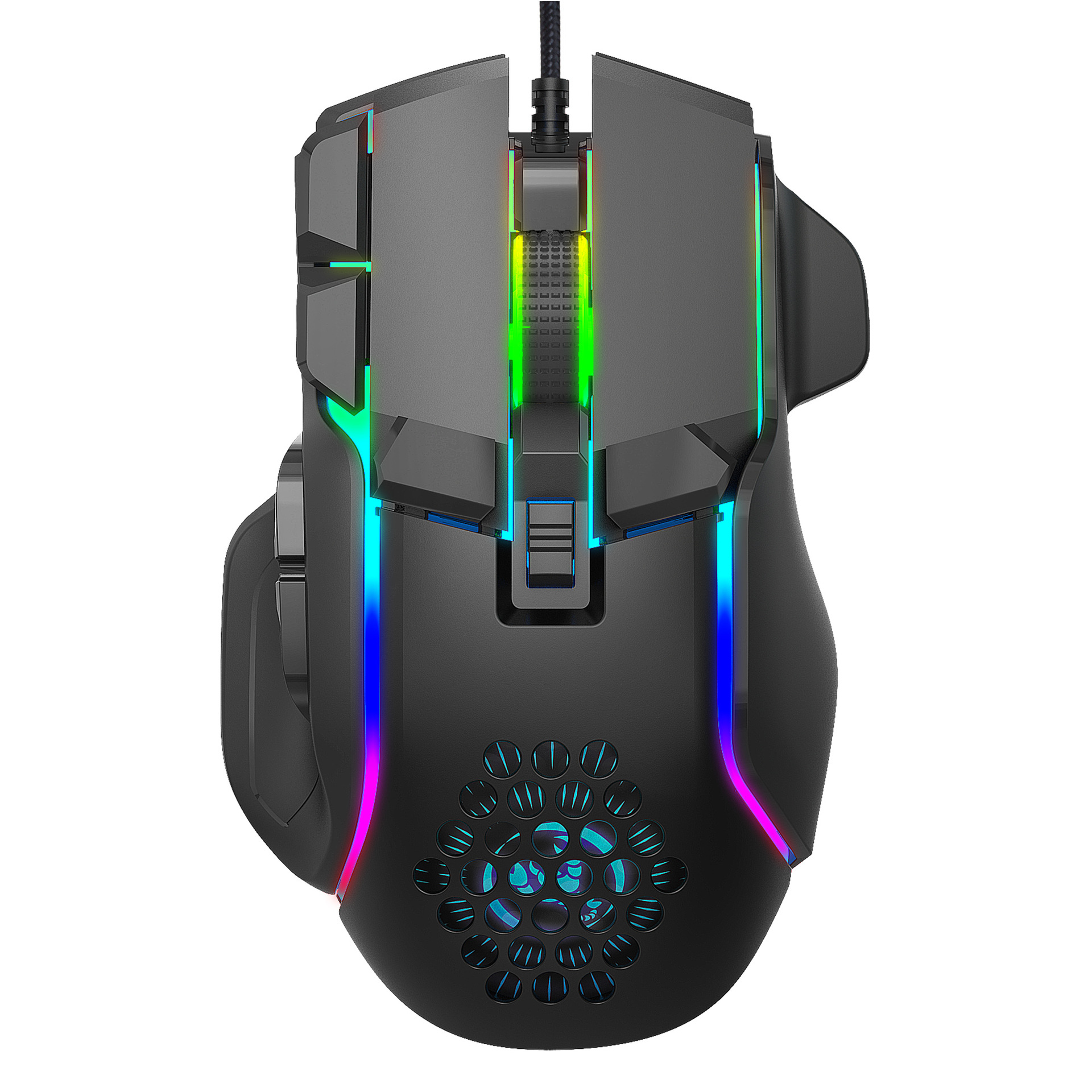 10 Buttons 12800 DPI USB Gaming Mechanical Mouse RGB Backlit Computer Gamer Programmable Wired Mice For Laptop PC Desktop. 