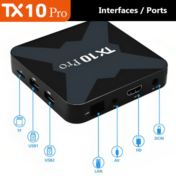 Box

TX10 Pro Android TV8/128 HDMI 8K  Voice Control. 