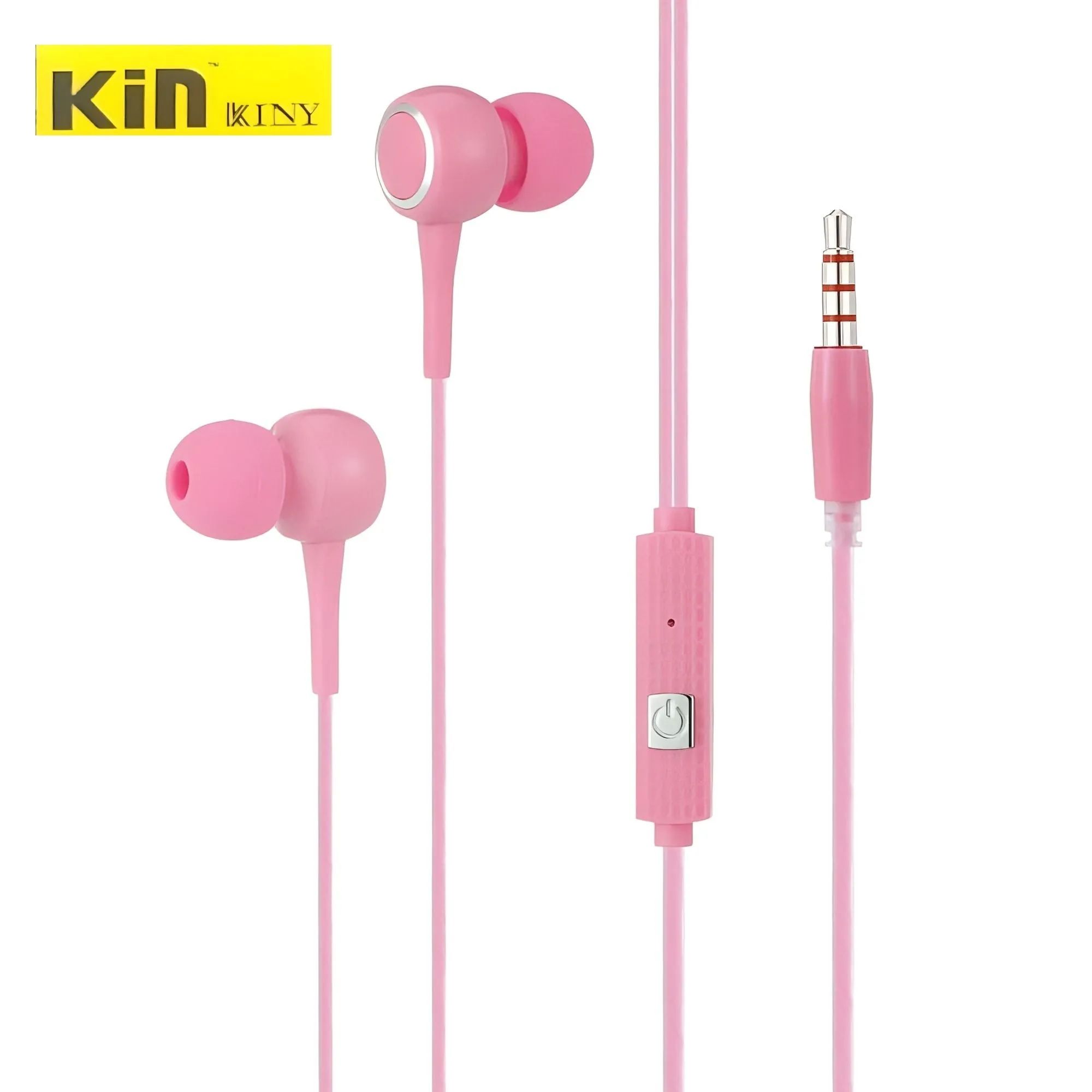 High Quality Hd perfect sound Headset In-Ear Earphone - Headphone pink