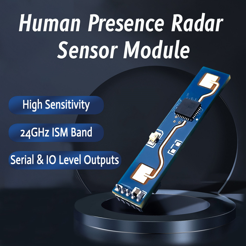 24GHz Smart Millimeter Wave Radar Sensing Heartbeat Detection Module Human Presence Sensor Module with BT HLK-LD2410B. 