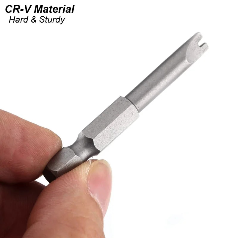 Precision Y U Shaped Triangle Screwdriver Magnetic Bit 1/4in Inner Cross Three Points Screw Driver Security Tip For Power Drill. 