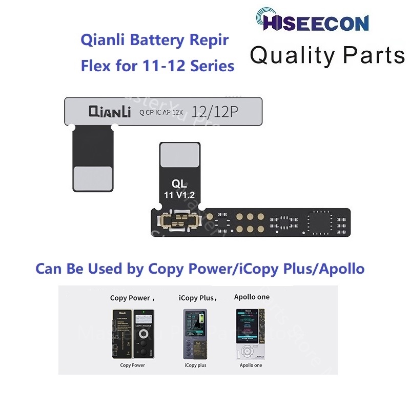 Qianli Battery Flex Cable Tag On For iPhone 11 11Pro 12 13 Pro Max No Cell Bat BMS Health Data Corrector iCopy Copy Power Apollo. 