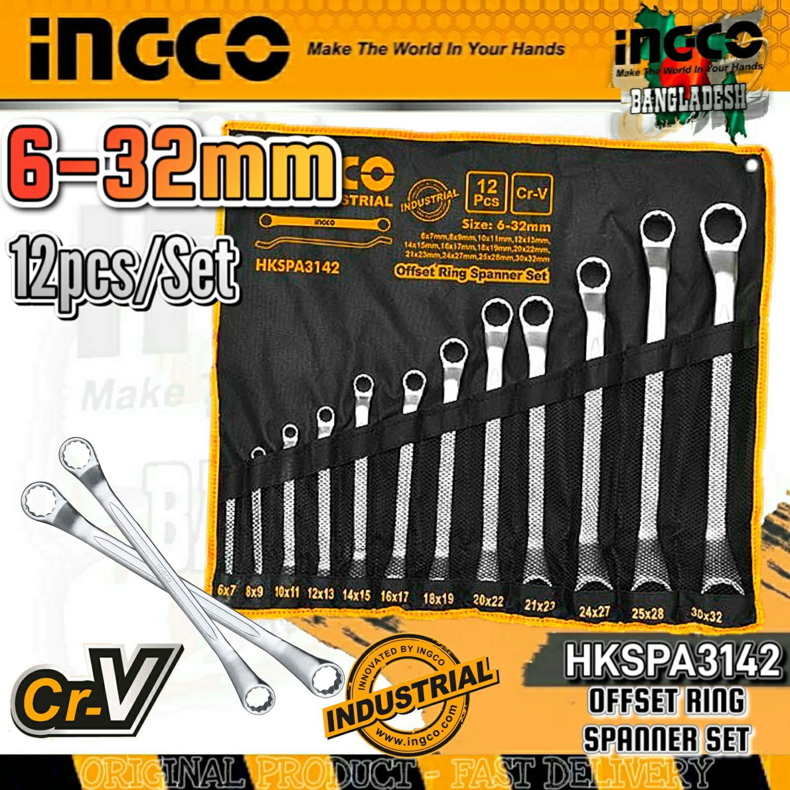 TAPARIA 1812 RING SPANNER SET OF 12 (6MM TO 32MM) 12 PCS SET OF RING  SPANNERS 6MM TO 32MM Double Sided Box End Wrench Price in India - Buy  TAPARIA 1812 RING