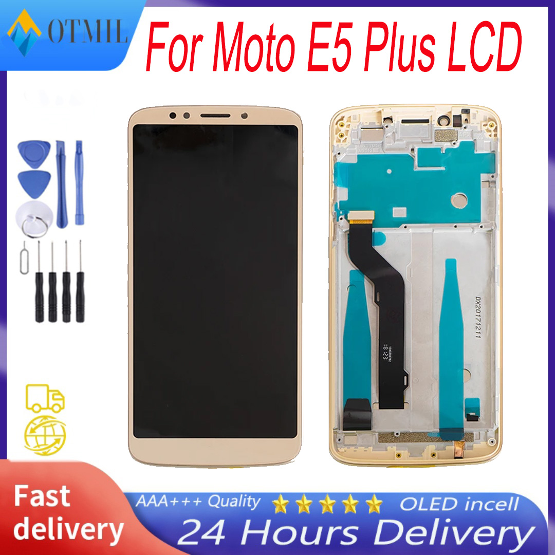 100% Tested For Motorola Moto E5 Plus XT1924 LCD Display Touch Screen Digitizer Assembly Replacement For Moto E5 Plus LCD