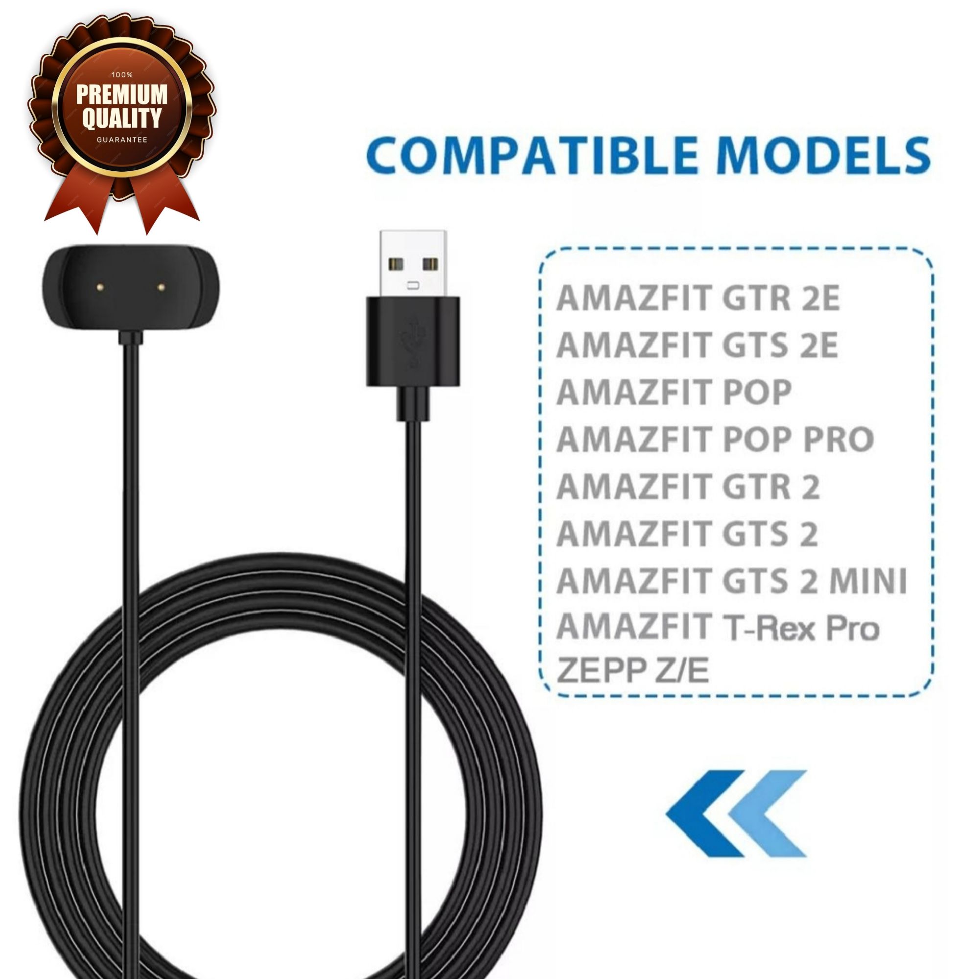 Amazfit GTS 4 Mini / GTS 2 / GTR 2 / GTS 2E / GTR 2E / GTS2 Mini / Bip U / T-Rex Pro / Zeep Z / Zeep E / POP / POP Pro Charger USB Charging Cable Dock