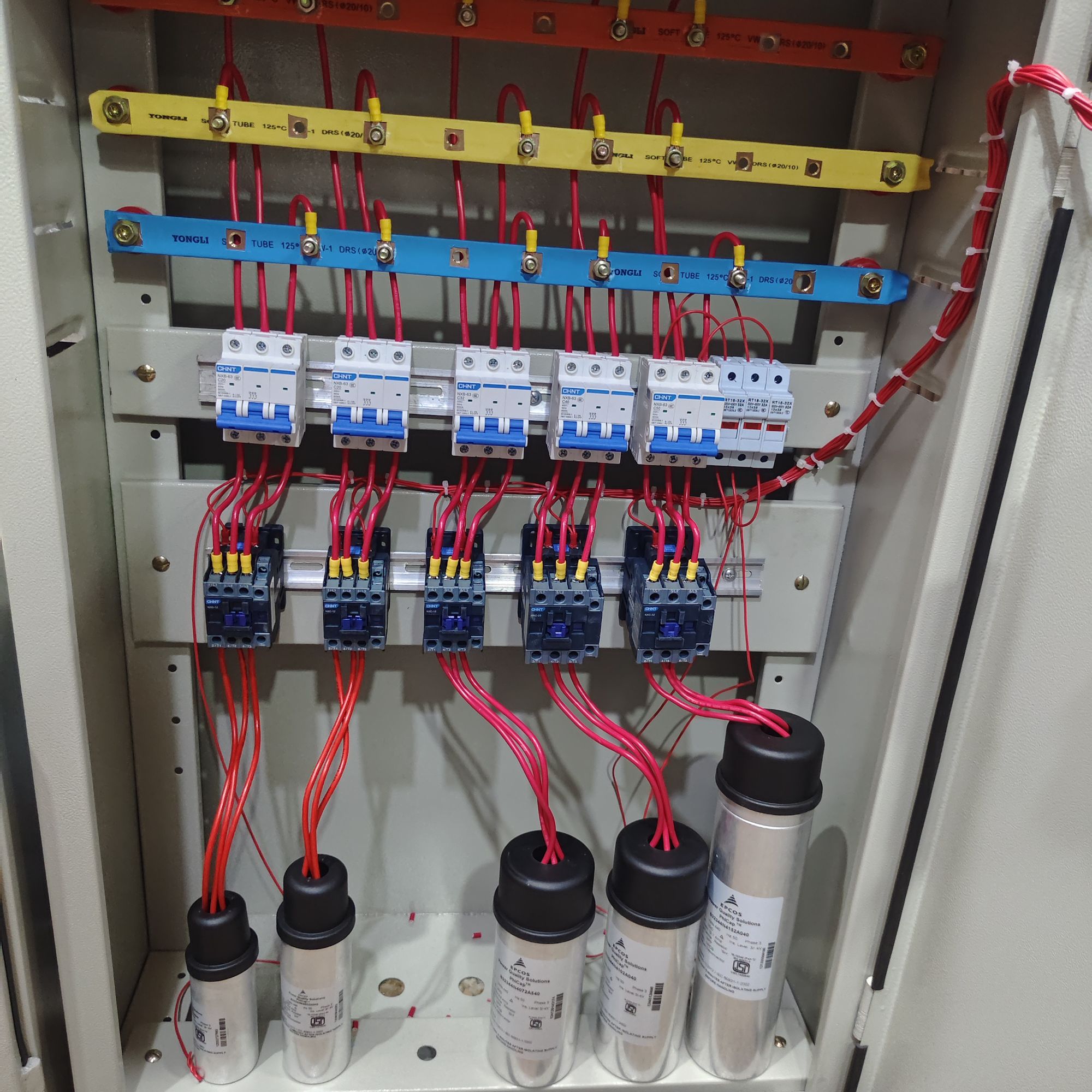 40 KVAR PFI WITH CHINT MAGNETIC CONTACTOR AND EPCOS CAPACITOR. 