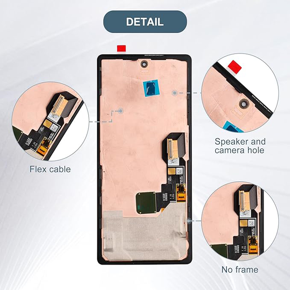 6.4“ Super AMOLED For Google Pixel 6 LCD Display Touch Screen Digitizer Assembly Replacement For Pixel6 GB7N6 G9S9B16 LCD Frame. 