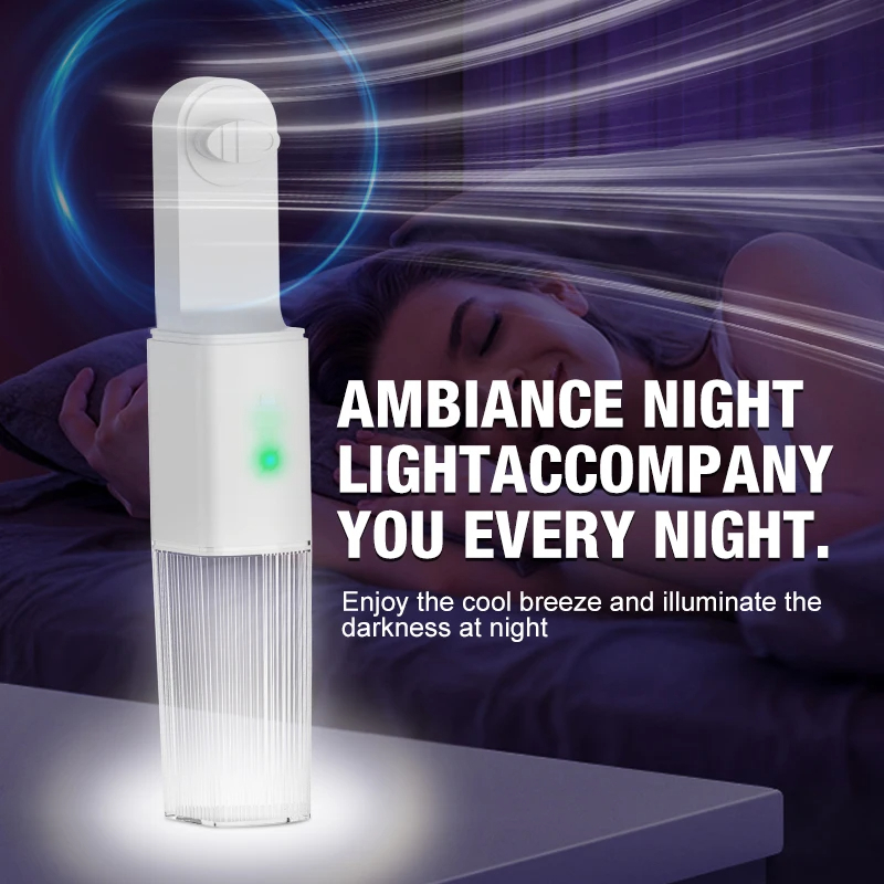 Rechargeable Pocket Fan with Torch – Foldable Wings, Flashlight & Powerful Breeze. 