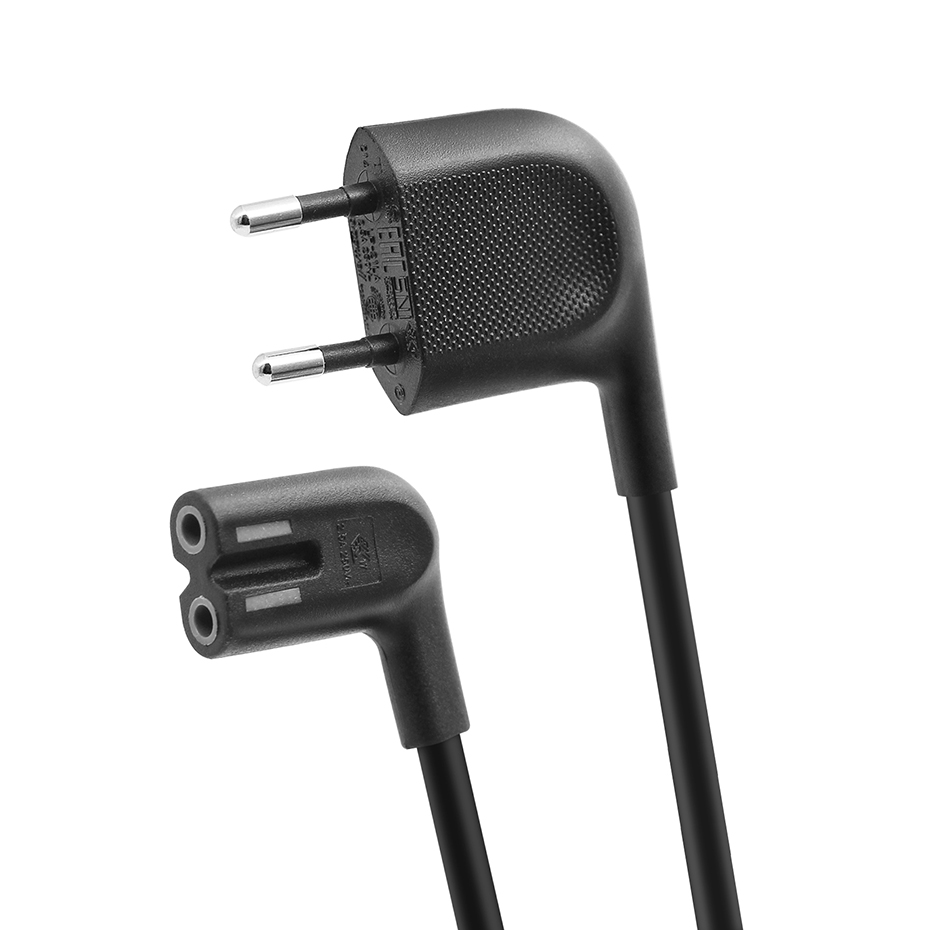 EU power cord for Samsung TV 90 degree Samsung Power cable with Angled EU AC power Plug cable for PS4 Apple TV printer camera. 