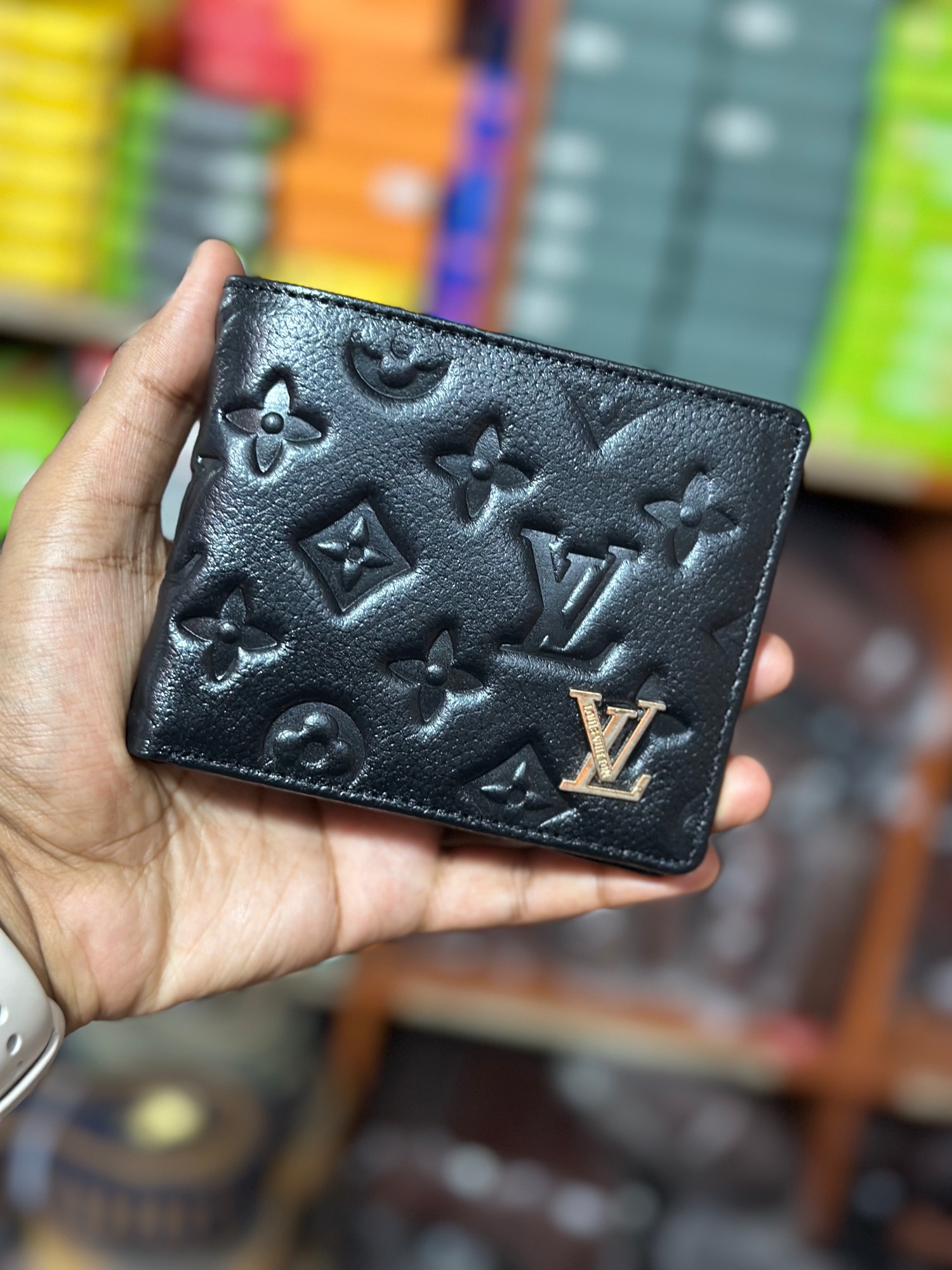 Louis Vuitton Wallet Multiple Monogram Eclipse Split Outdoor Black