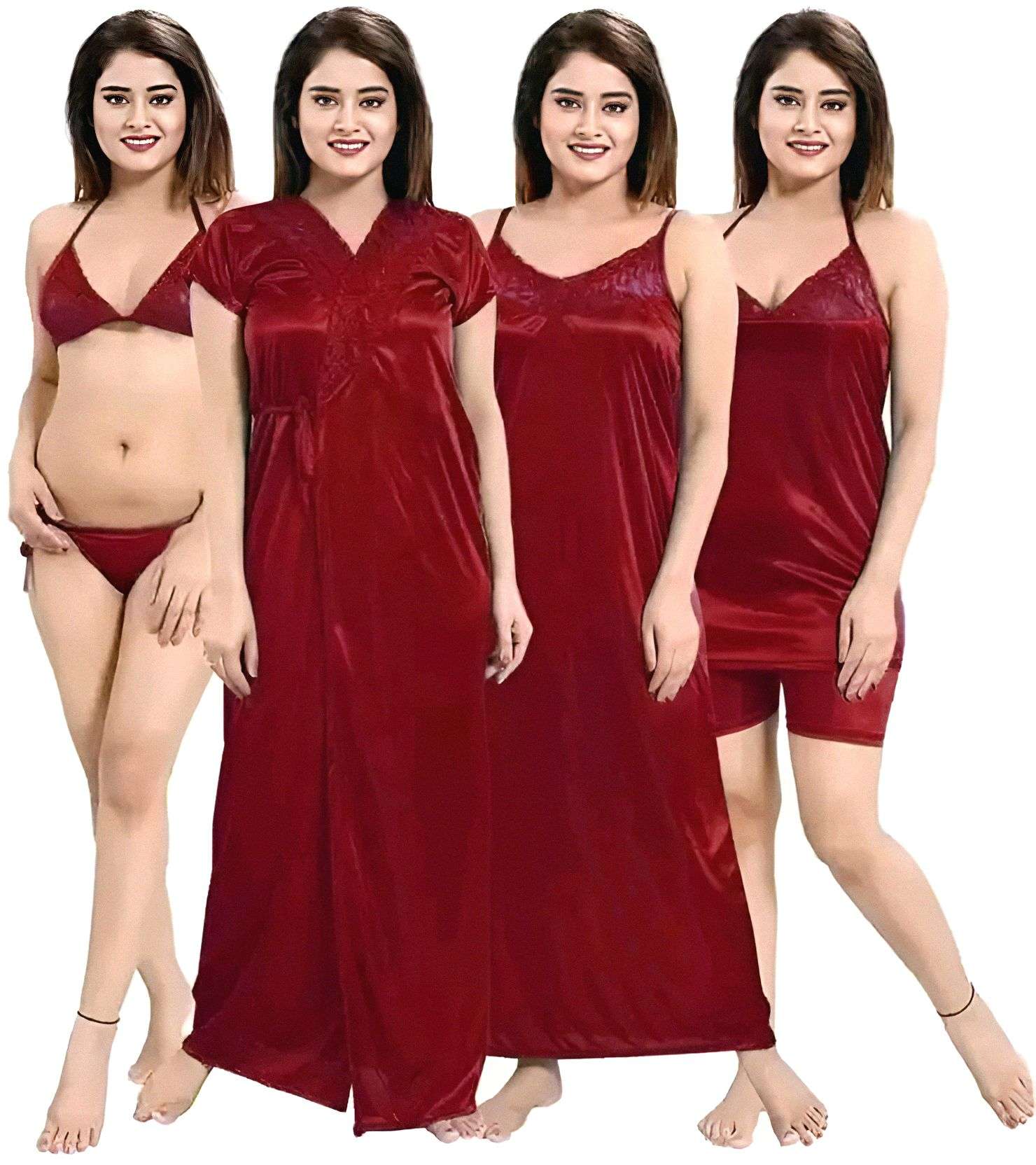 Sexy Home Dress Velvet Nightgowns Sleepshirts Women Sleeping Dress  Sleepwear Nightwear Ladies Sexy Nighty Vintage Romantic Red