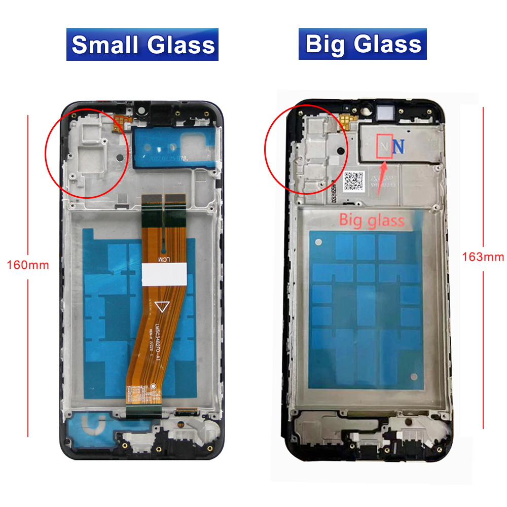 6.5'' For Samsung A03 LCD A035F A035FD SM-A035F/DS display Touch Screen Digitizer Assembly For Samsung A035 LCD. 