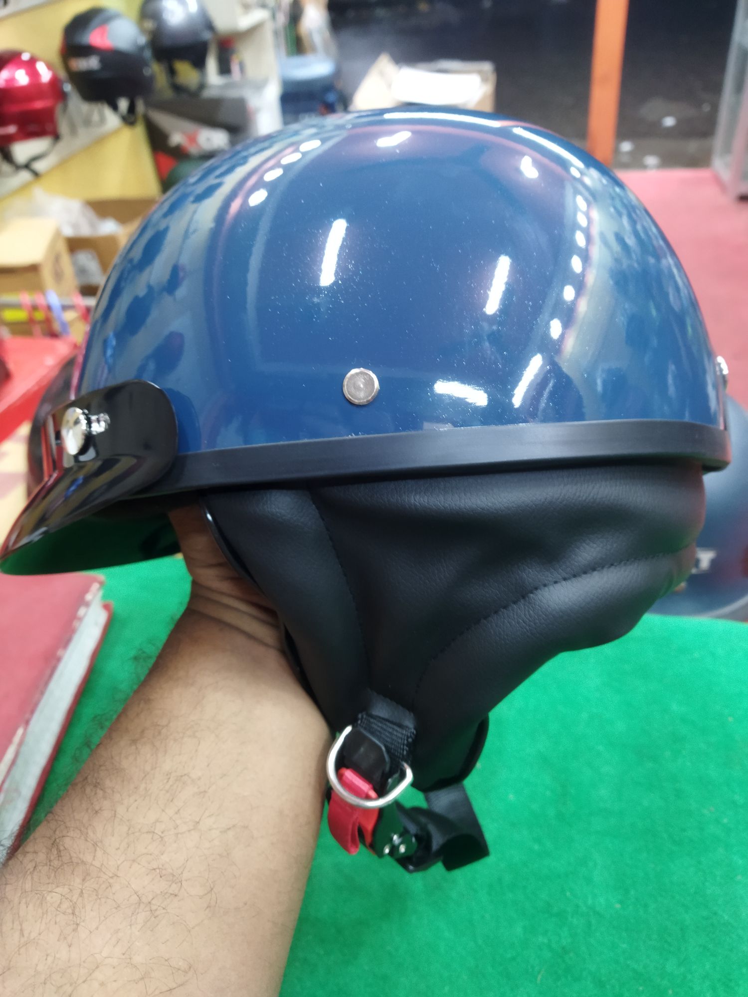 NXT Safari Stylish Plain Colour Helmet. 