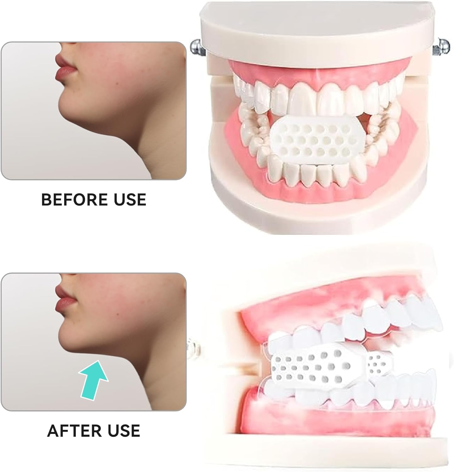 Silicone Jaw Exerciser Tablet Jaw Exerciser Gum Jawline Shaper Jaw Trainer Face Slimming Tool for Unisex. 