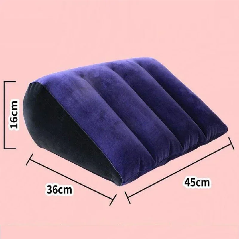 Multifunctional Pillow Toughage Inflatable Cushion Positions Support Air Cushion Triangular Pillow Exotic Night Bed Game Cushion. 