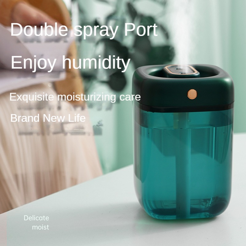 Humidifier with night light, large capacity, ultra-quiet, timer automatic shutdown, USB charging, suitable for home office use.. 