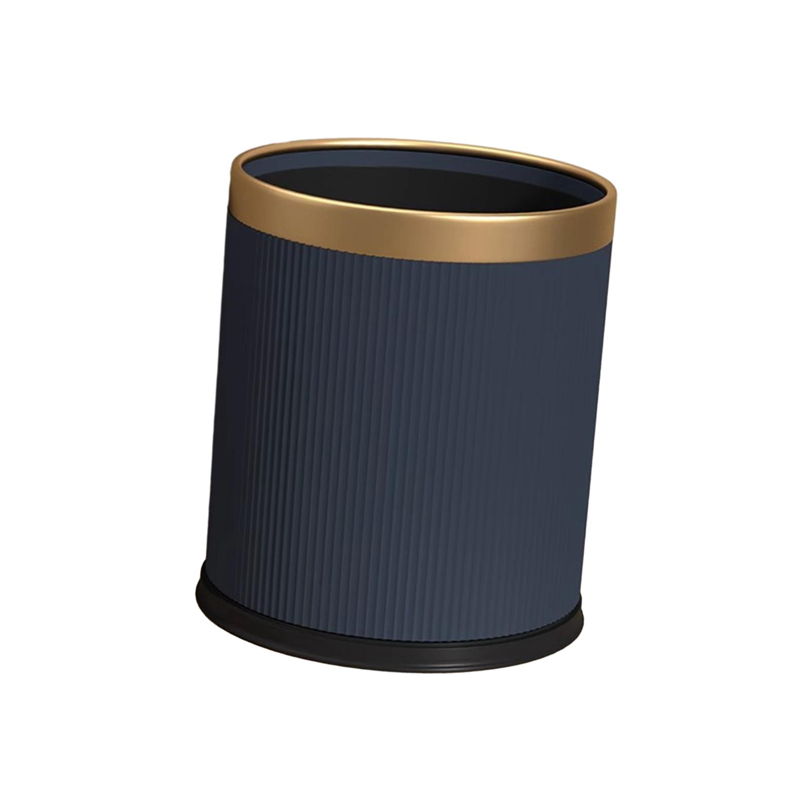 Open Top Trash Can Modern Dustbin Simple Rustic Waste Basket Lightweight Garbage Can for Study Room Bathroom Dorm Restroom Hotel. 